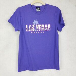 NEW Las Vegas Nevada The Strip Women's S Short sleeve Graphic Top T-shirt tee